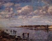 尤金布丹 - Women Fishing for Shrimp at Kerhor